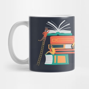 Book Community Illustration Pattern Mug